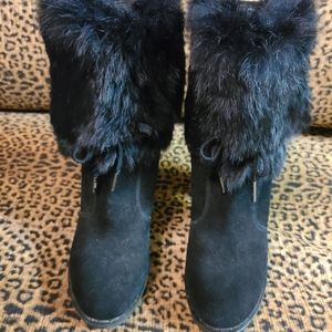 Michael Kors blk Hawthorne boots